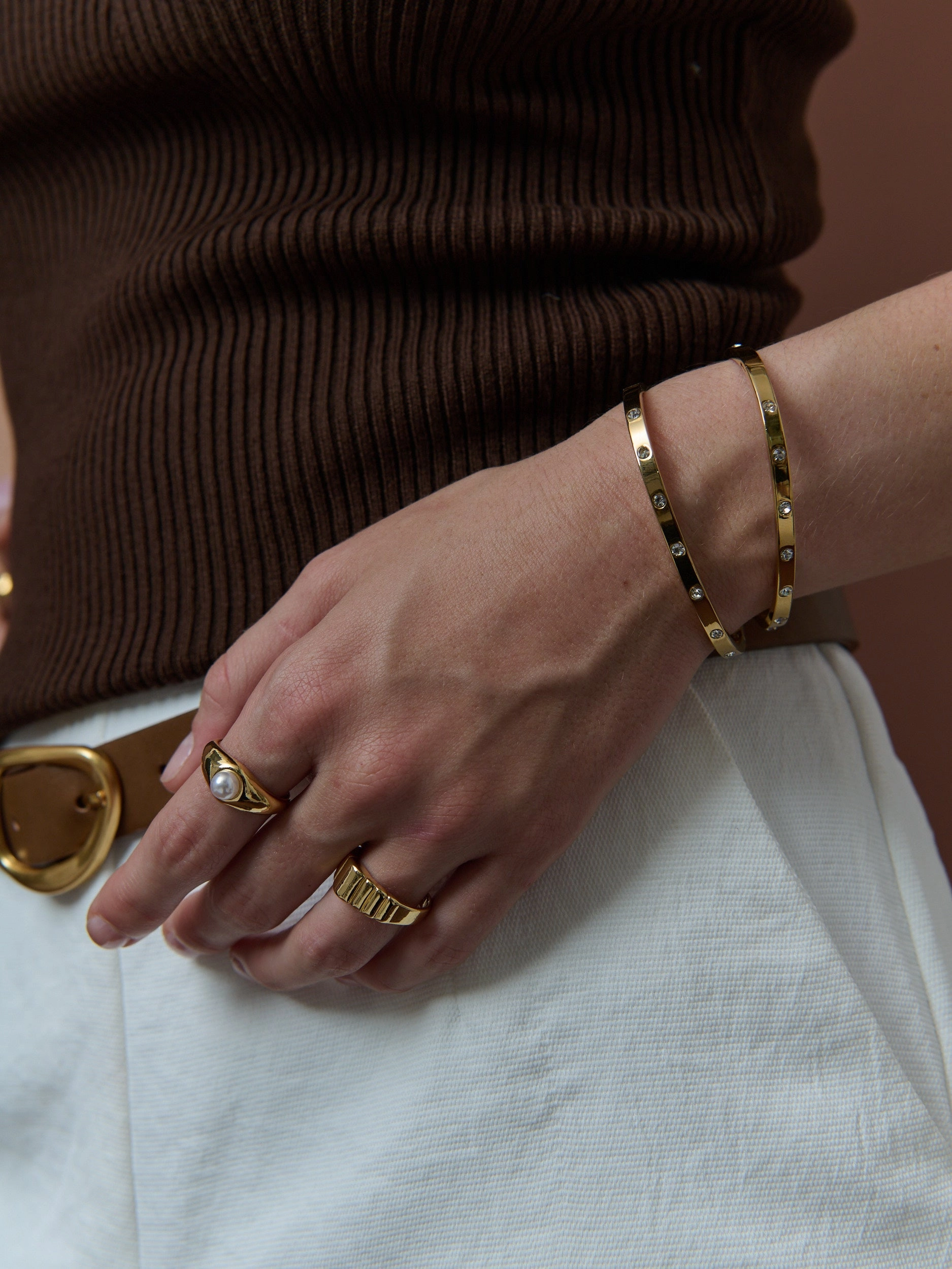 Ello 18K Gold Plated Bangle
