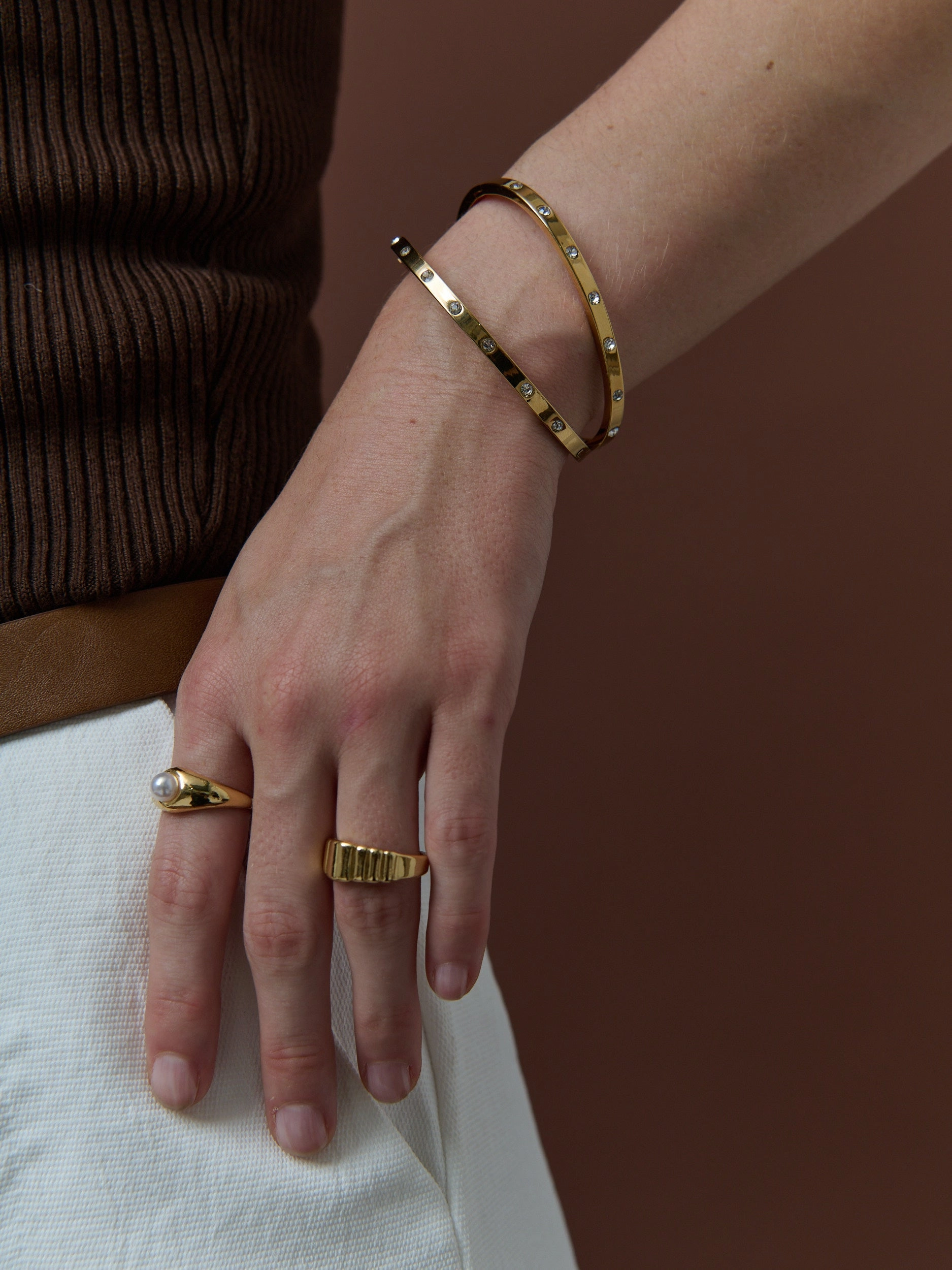 Ello 18K Gold Plated Bangle