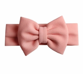 Emma Bow Headwrap | Blush