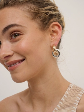 Evie Mix-Metal Plated Earrings