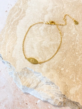 EVIL EYE PLATED BRACELET - Gold