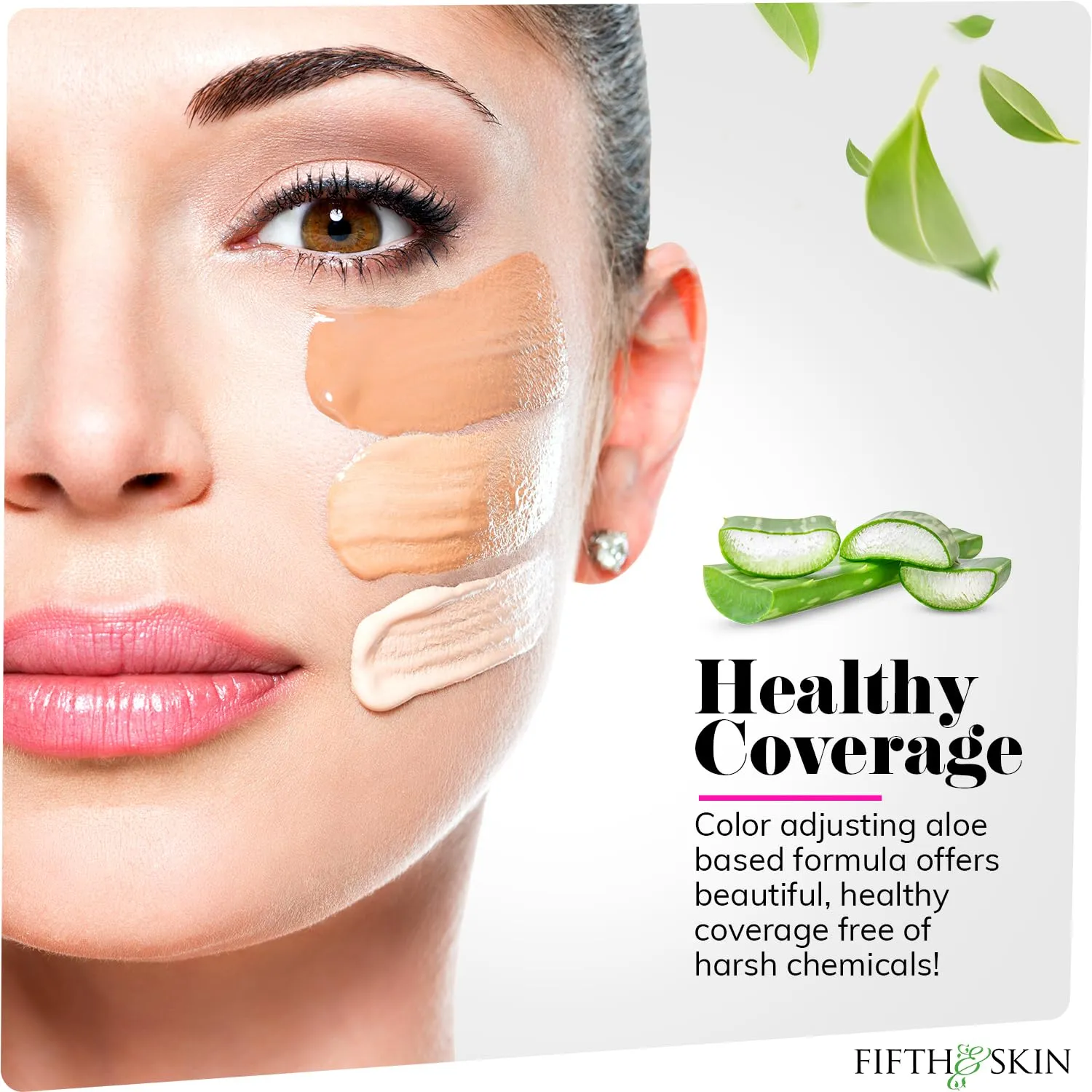 Fifth & Skin: Better’n Ur Skin Liquid Foundation (BRONZE) - Natural, Organic, Vegan, Cruelty-Free - Gluten-Free Beauty with Buildable Coverage and Palm-Free Luxury - 1 oz