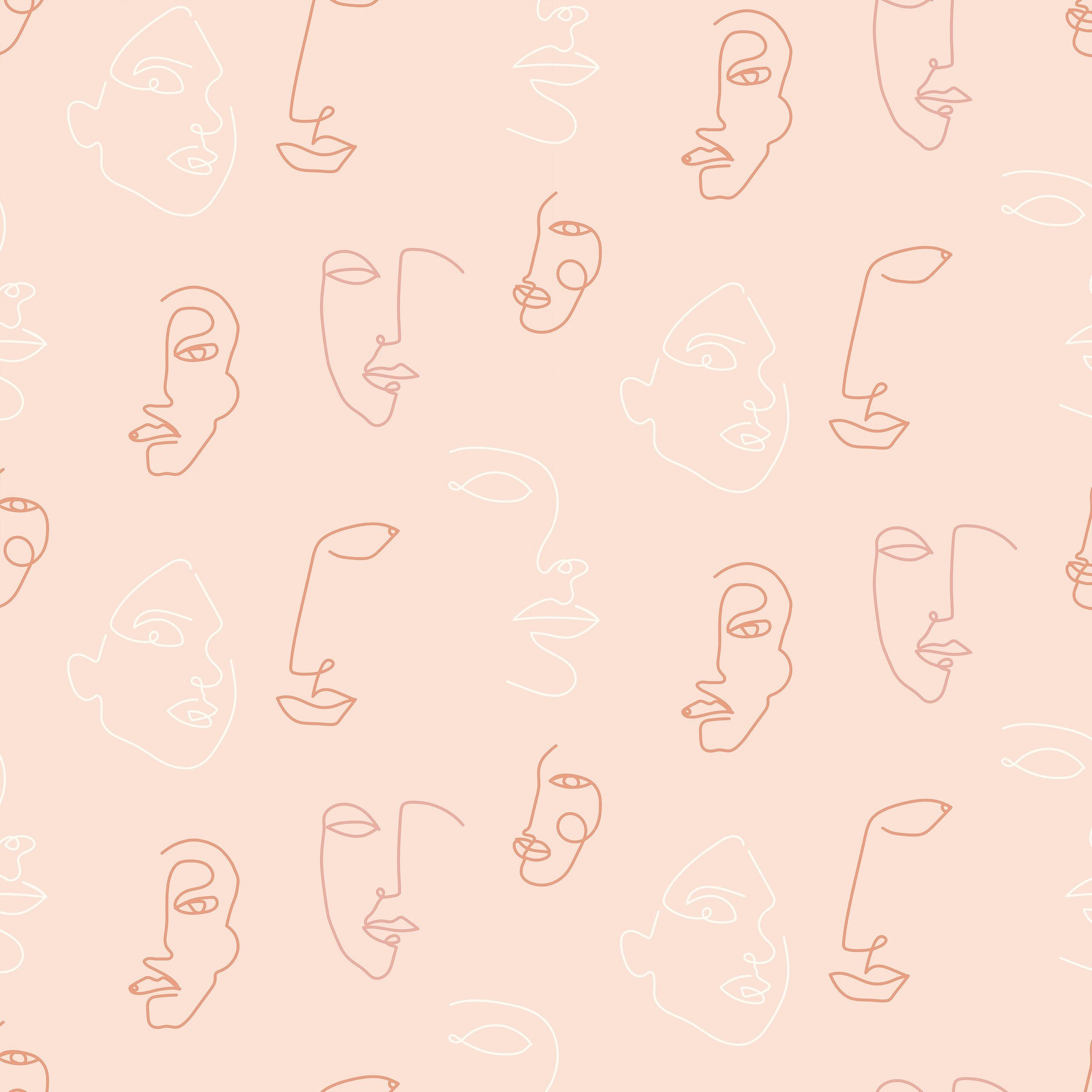 furn. Kindred Easy to apply Wallpaper Blush Pink