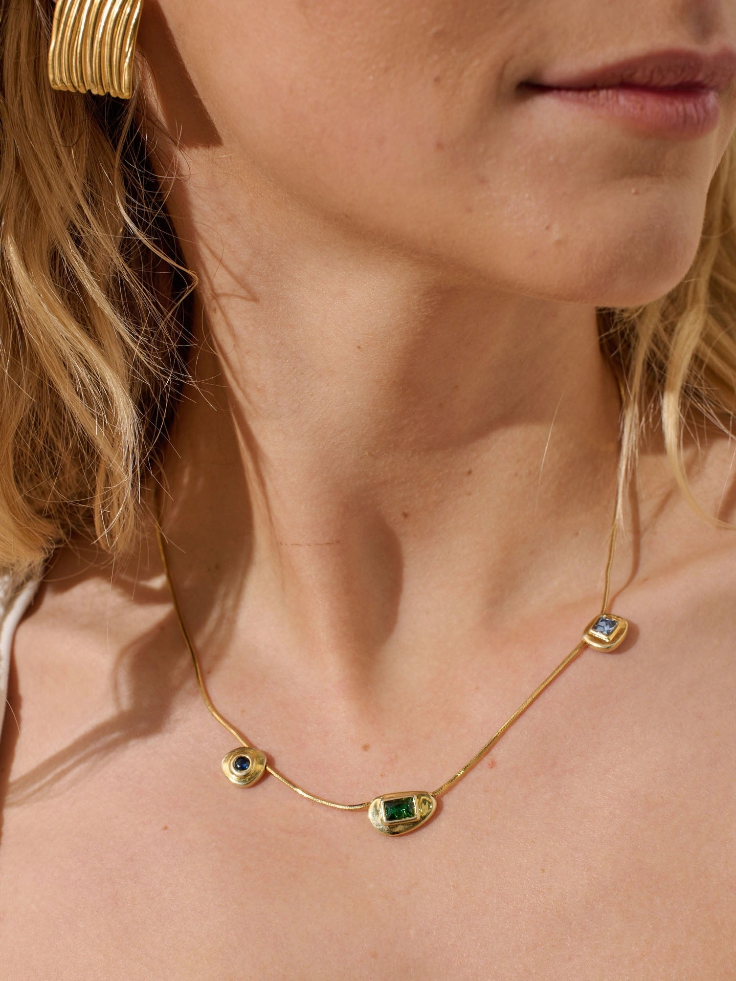 Gisel Eye 18K Gold Plated Necklace