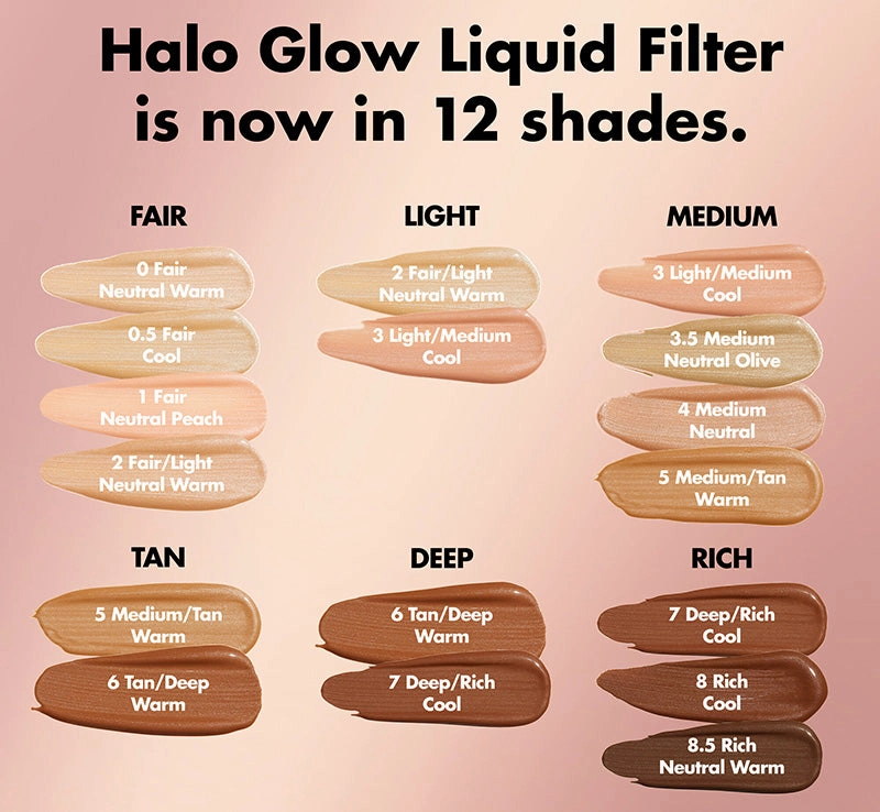 HALO GLOW LIQUID FILTER - 5 MEDIUM/TAN