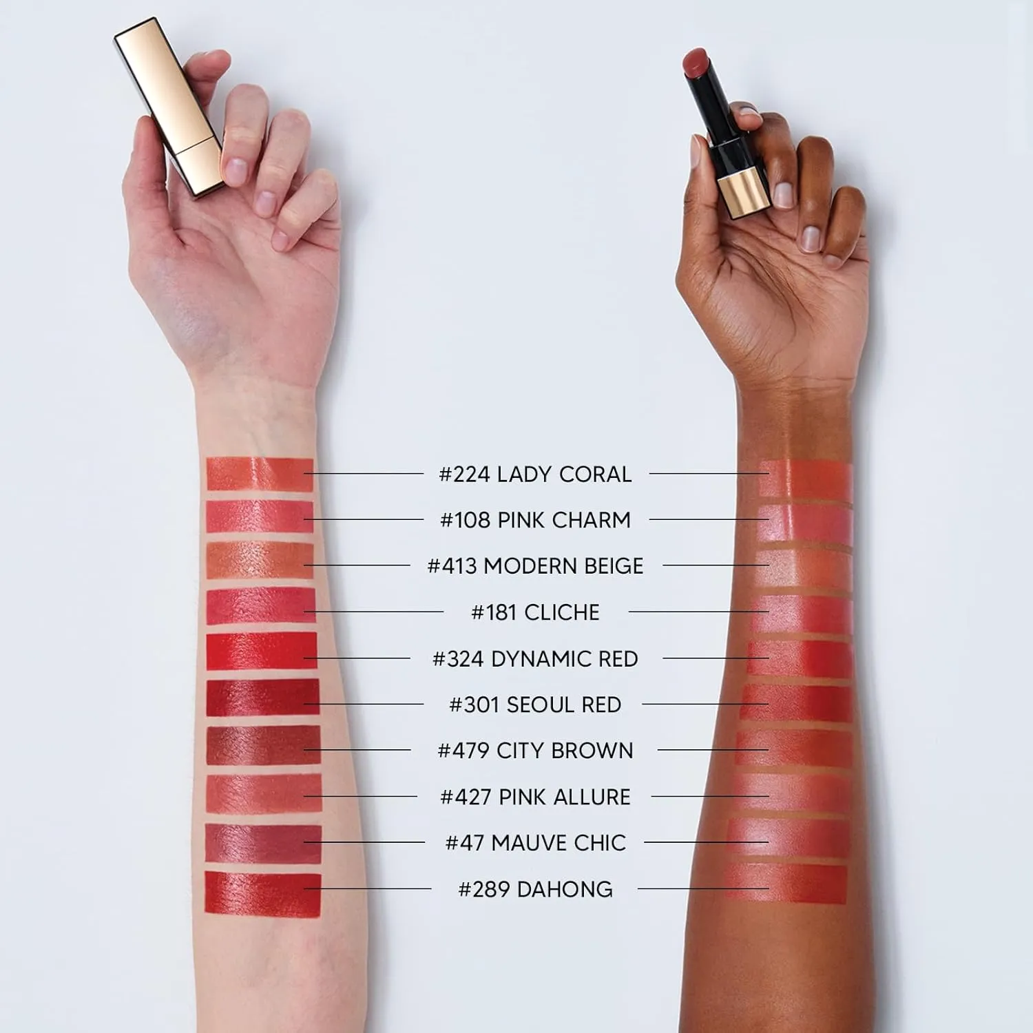 HERA Rouge Classy Lipstick 47 MAUVE CHIC | Luxurious Long-Lasting Color, Featherlight Comfort, Luminous and Velvety Finish, Seoul-Inspired Shades, Korean Lip Makeup, 0.12 oz. (3.5g)