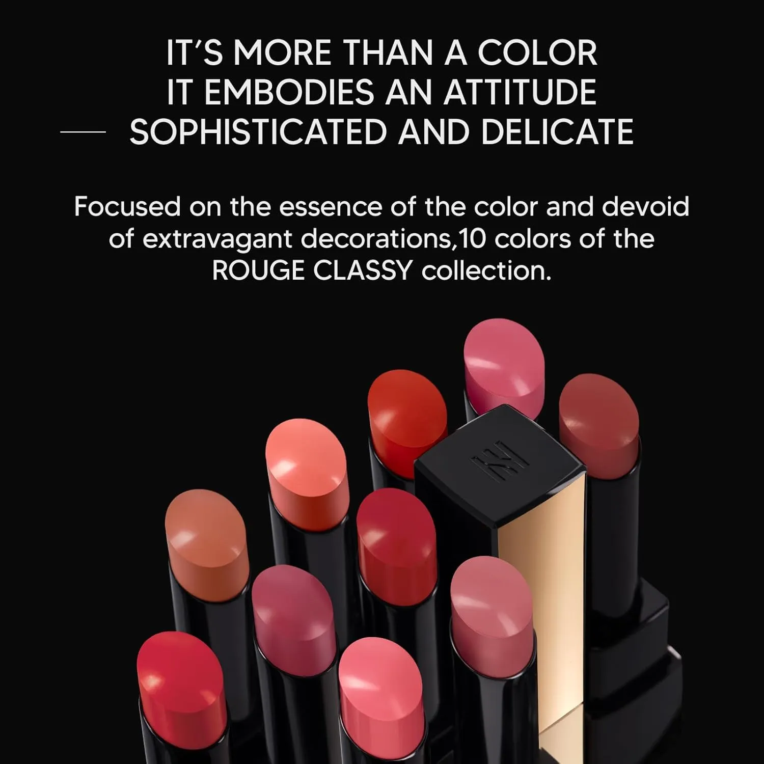 HERA Rouge Classy Lipstick 47 MAUVE CHIC | Luxurious Long-Lasting Color, Featherlight Comfort, Luminous and Velvety Finish, Seoul-Inspired Shades, Korean Lip Makeup, 0.12 oz. (3.5g)