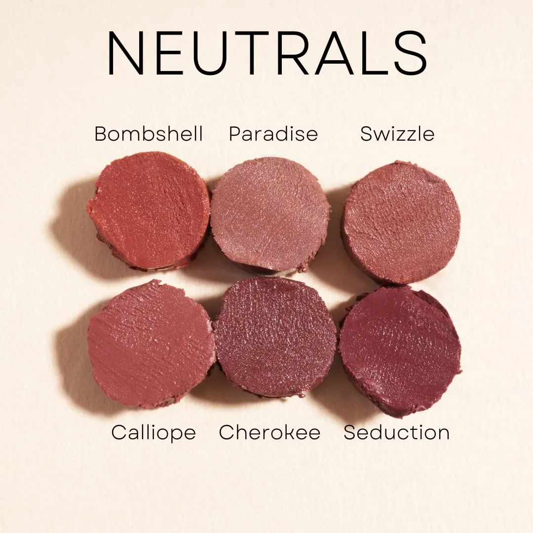 Honeybee Gardens Truly Natural Long Lasting Lipstick, Calliope, Medium Neutral Mauve, Naturally Hydrating & Nourishing, Vegan, Gluten-Free & Cruelty-Free, 0.13 oz / 3.8 g