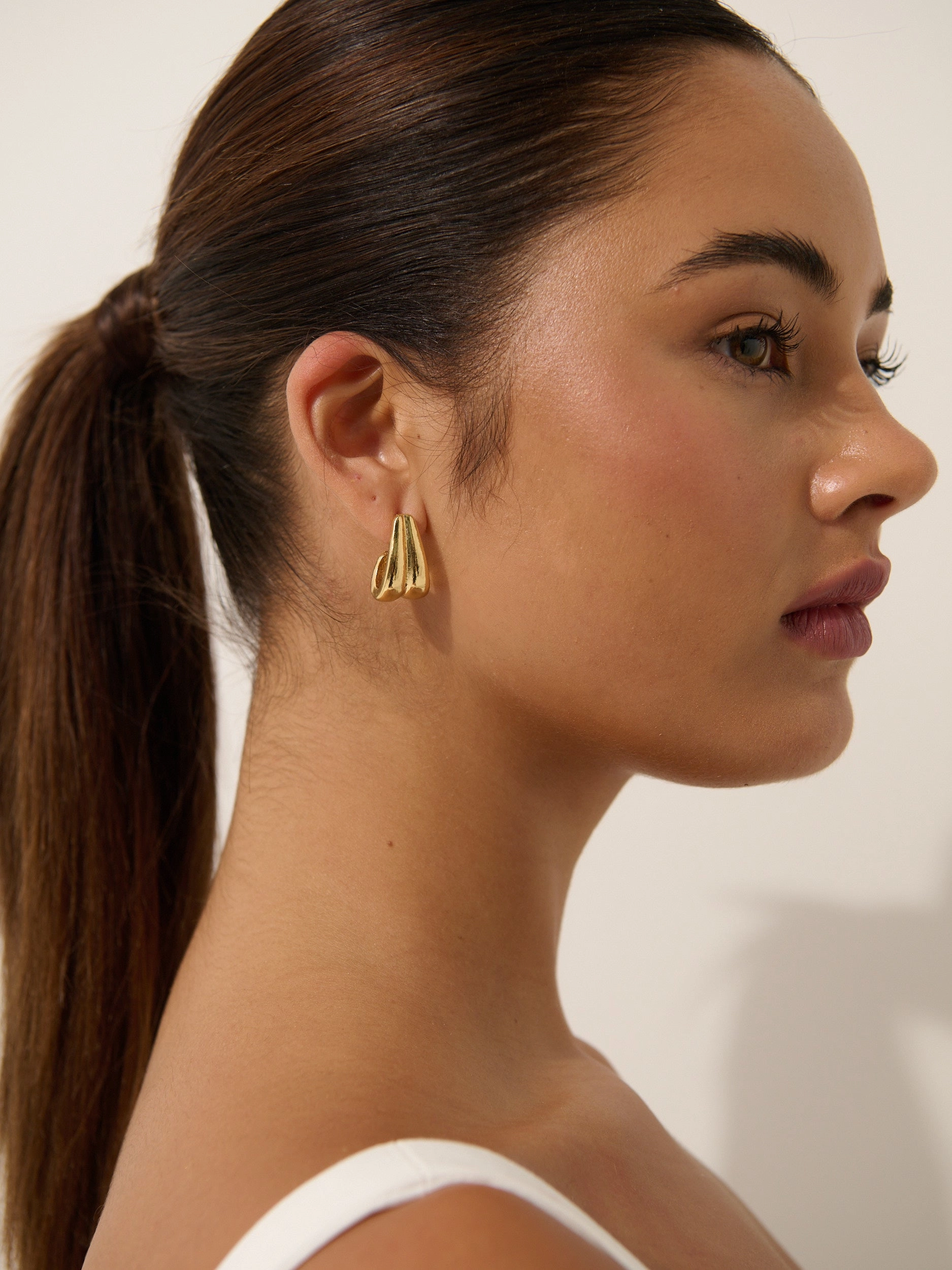 Ina 18K Gold Plated Earrings