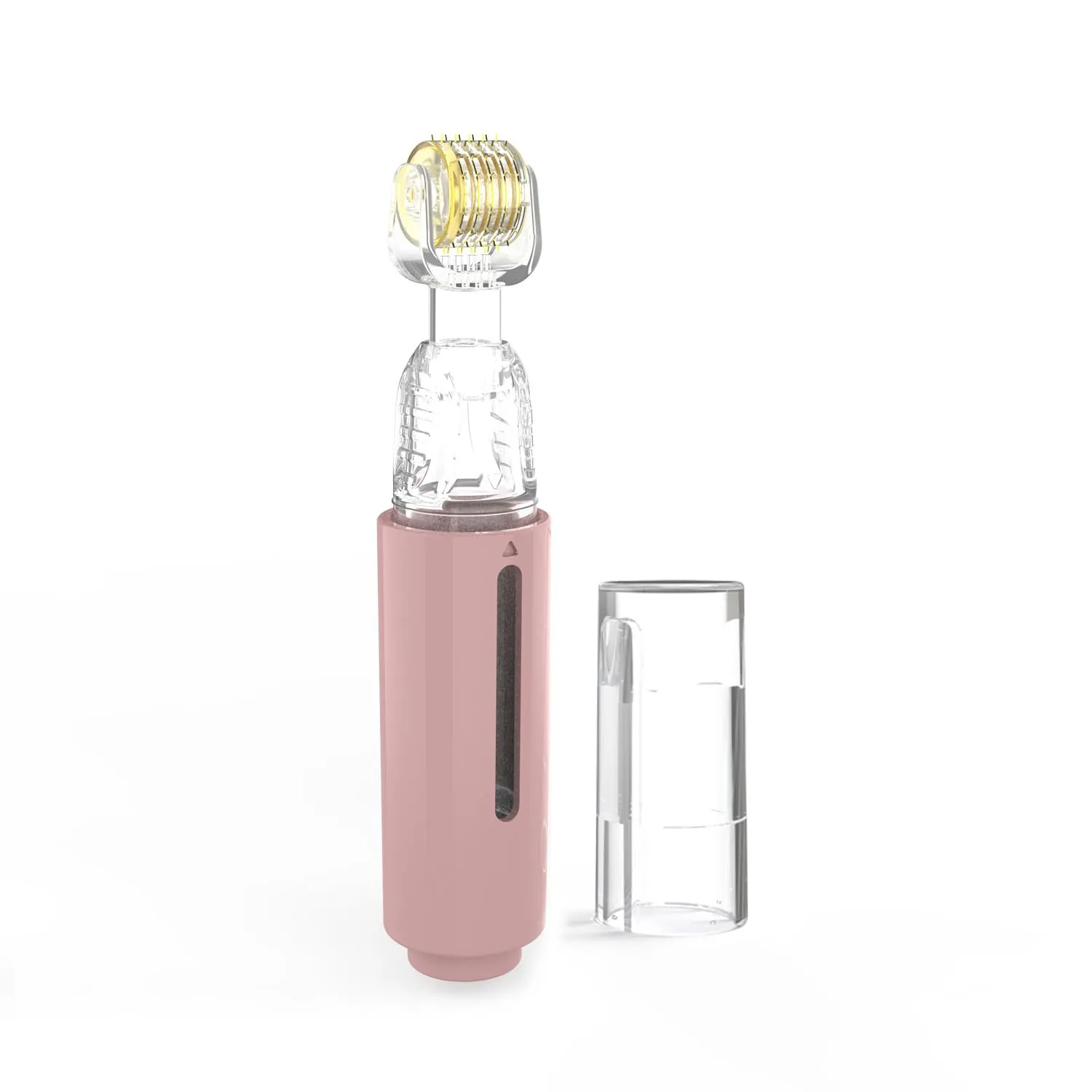 Infusion Derma Roller for Face Scalp Lips At-Home Use | 2-in-1 Titanium Micro-Needles | Compact 0.25mm Microneedling Skin Beauty Tool