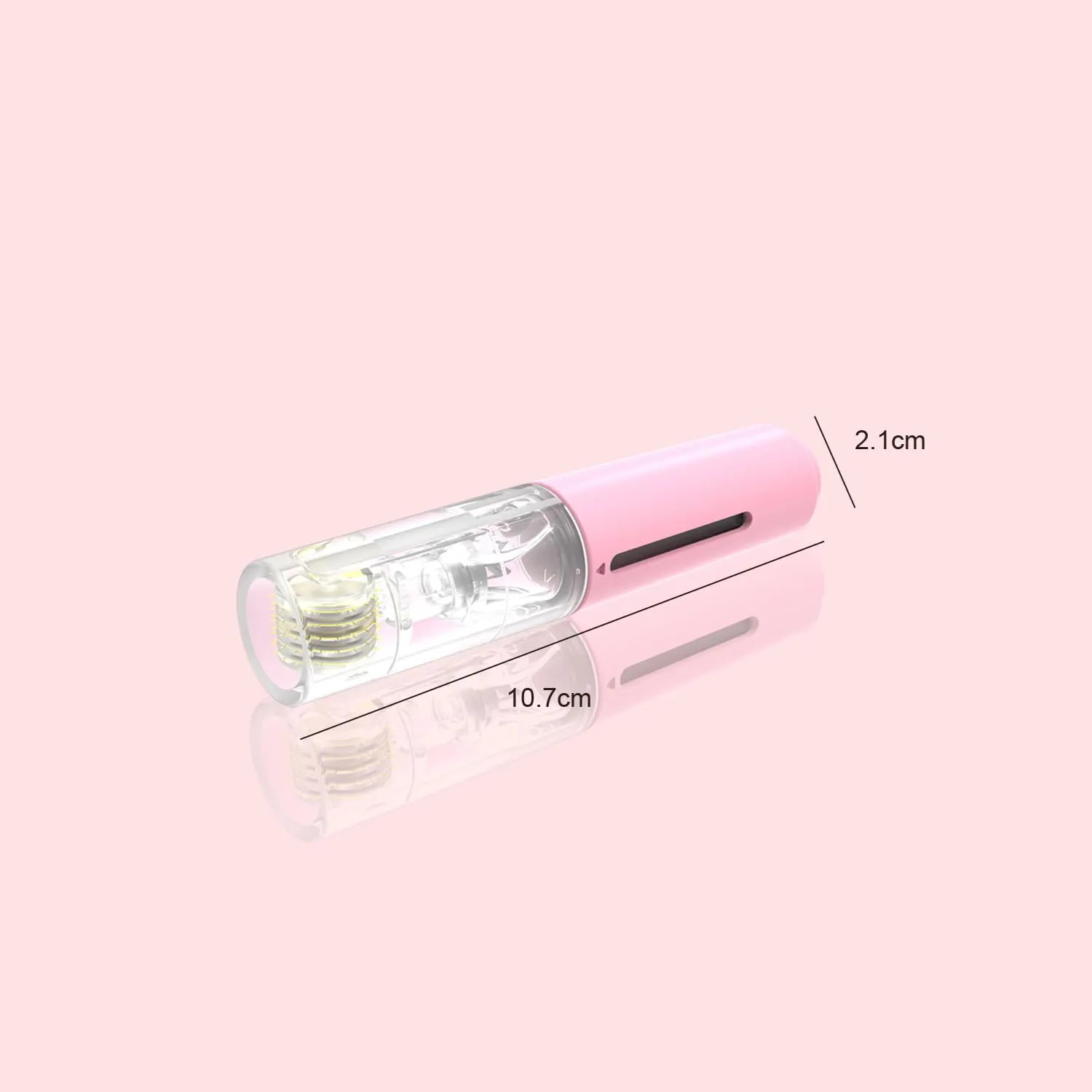 Infusion Derma Roller for Face Scalp Lips At-Home Use | 2-in-1 Titanium Micro-Needles | Compact 0.25mm Microneedling Skin Beauty Tool