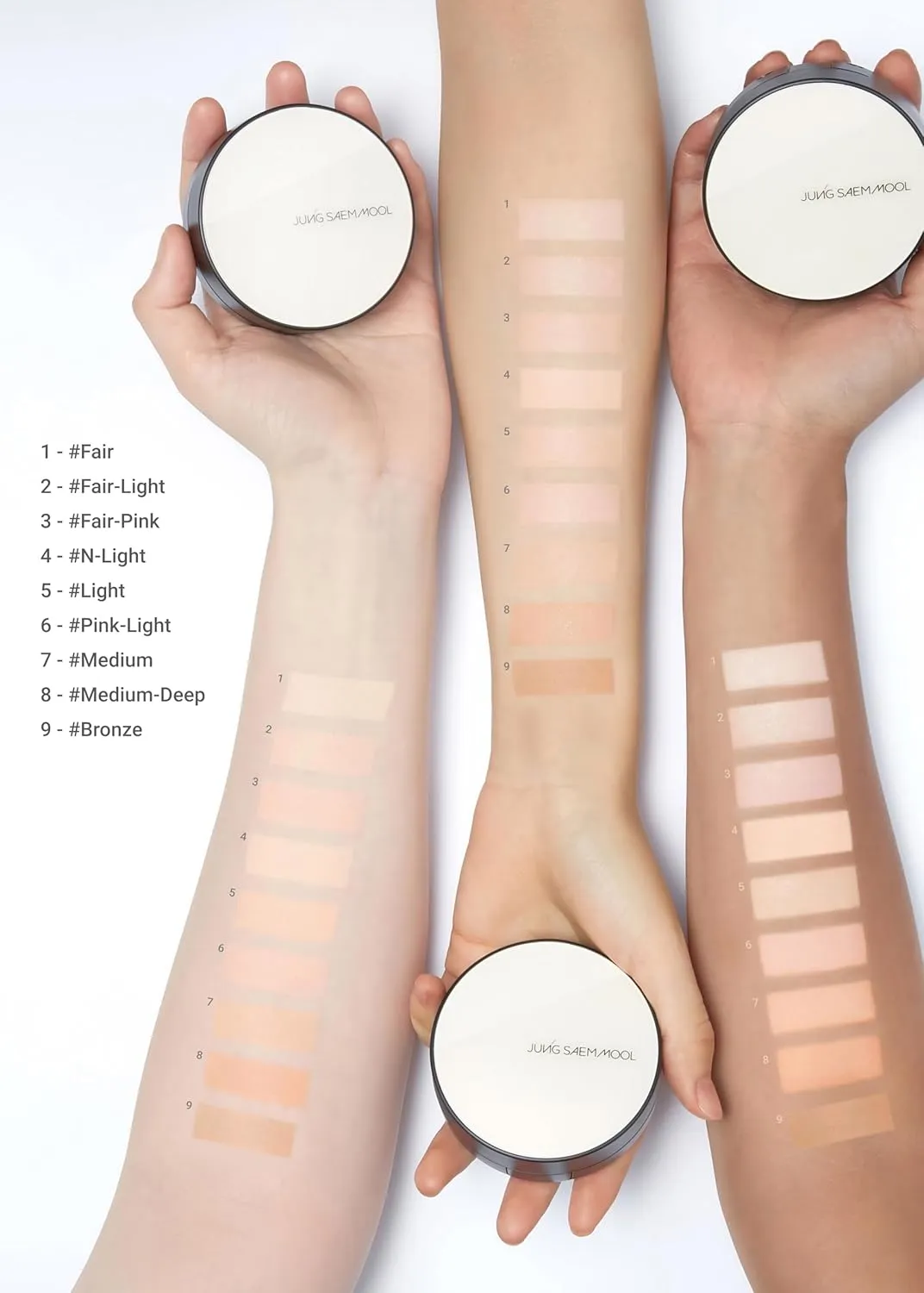 [JUNGSAEMMOOL OFFICIAL] Essential Skin Nuder Cushion (Medium Deep) | Refill Included | Natural Finish | Buildable Coverage | Makeup Artist Brand | Cream Foundation