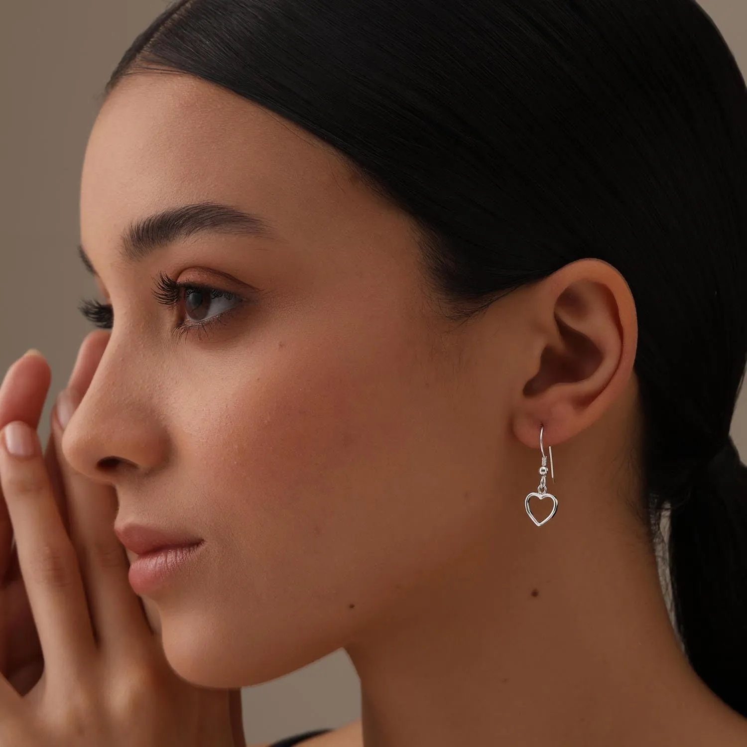 LeCalla 925 Sterling Silver Drop Earring | Lightweight Classic Linear Tear Drop Dangle Earrings | Silver Dangly Earrings Hypoallergenic Jewelry