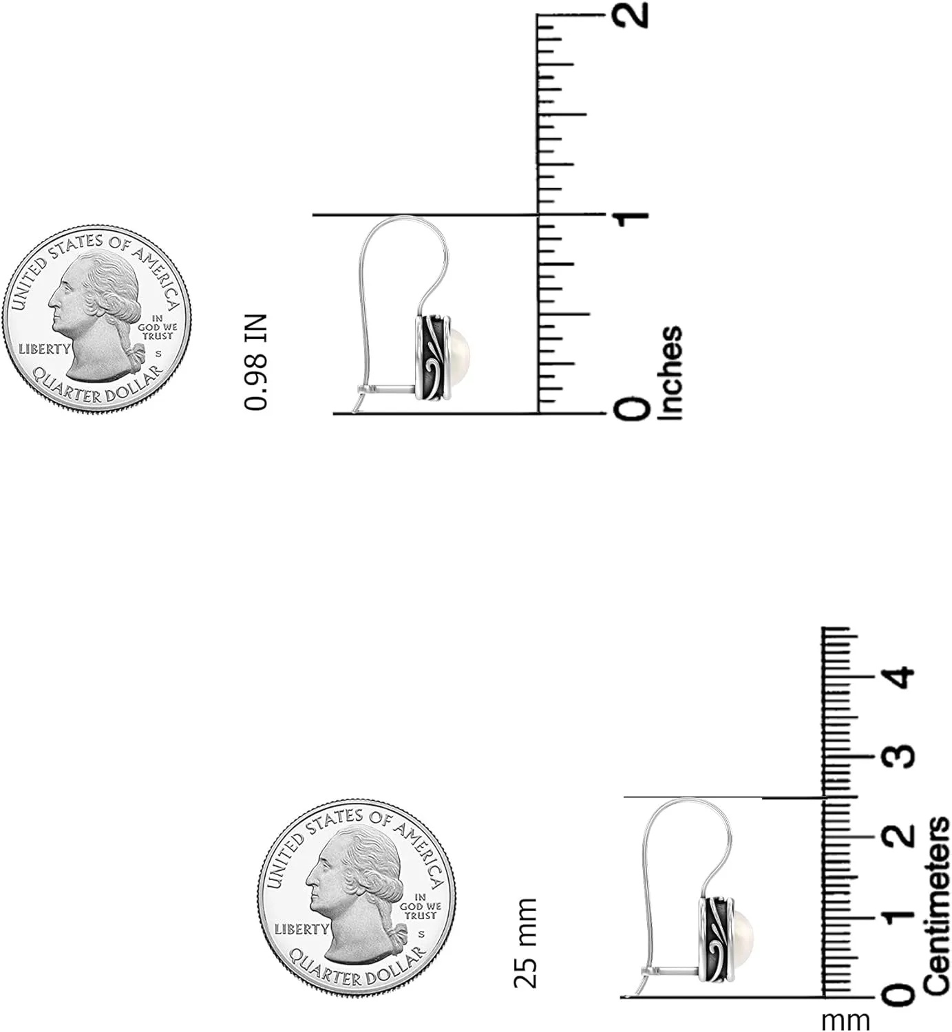 LeCalla 925 Sterling Silver Hammered Earrings Lightweight Italian Classic Handmade Textured Hammered Drop Dangle Earring for Women