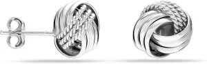 LeCalla 925 Sterling Silver Knot Stud Earrings Jewelry | Italian Design Love Knot Stud Earring | Celtic Knot Stud Earrings for Women