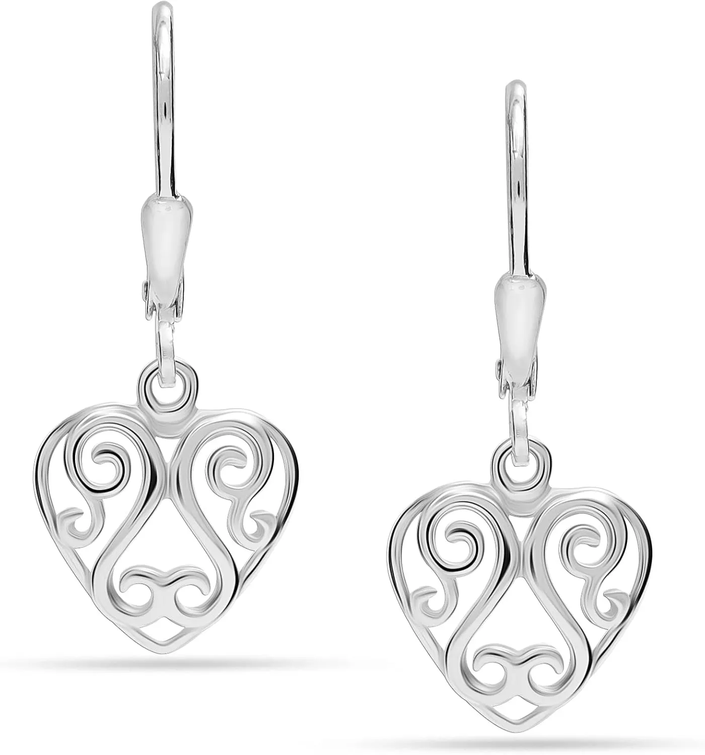 LeCalla 925 Sterling Silver Leverback Drop Earrings Lightweight Bohemia Teardrop Drop Dangle Earring for Women