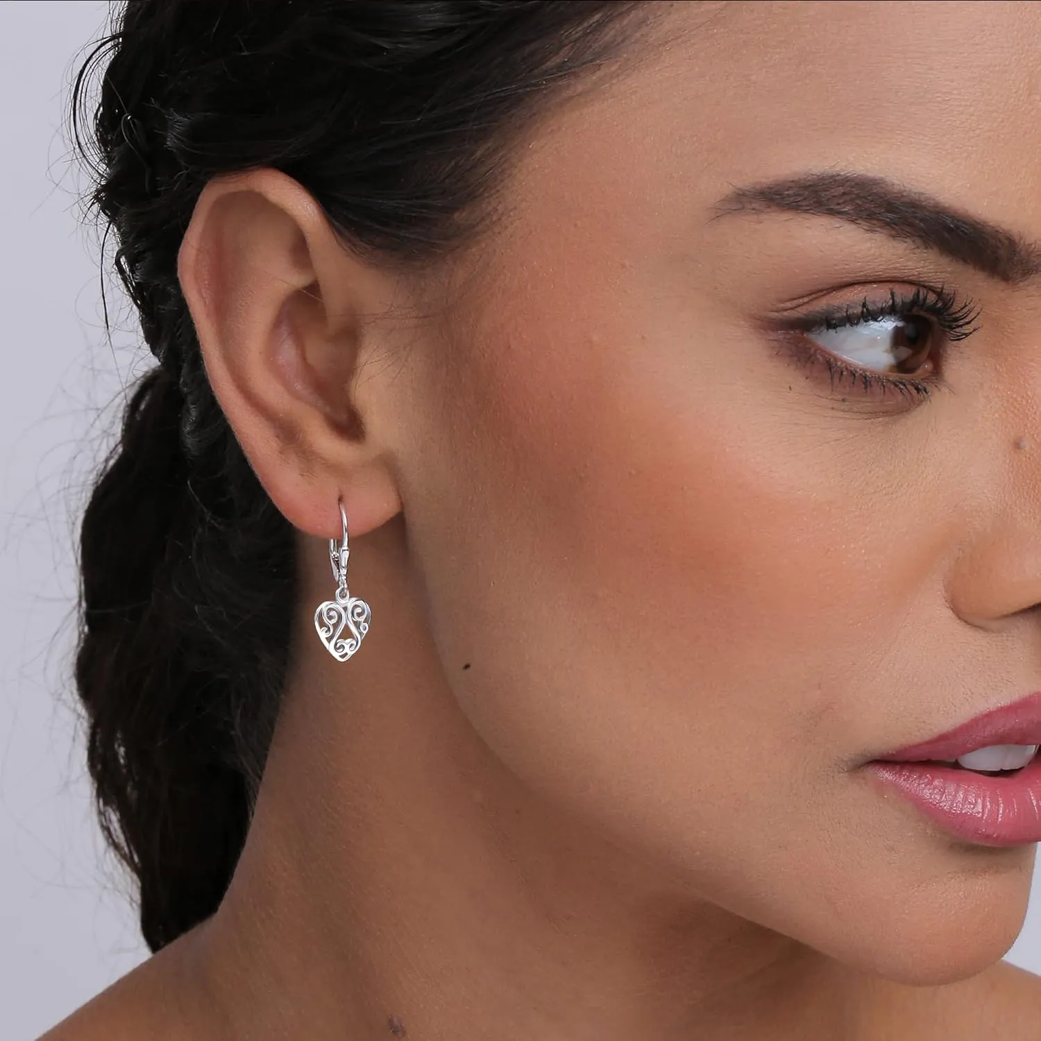 LeCalla 925 Sterling Silver Leverback Drop Earrings Lightweight Bohemia Teardrop Drop Dangle Earring for Women