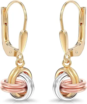 LeCalla 925 Sterling Silver Leverback Drop Earrings | Lightweight Italian Teardrop Dangle Earring for Women