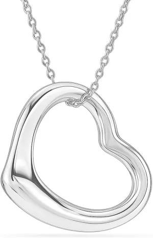 LeCalla 925 Sterling Silver Necklace Jewelry Lightweight Pendant with 18 inches Chain Necklace for Women Teen