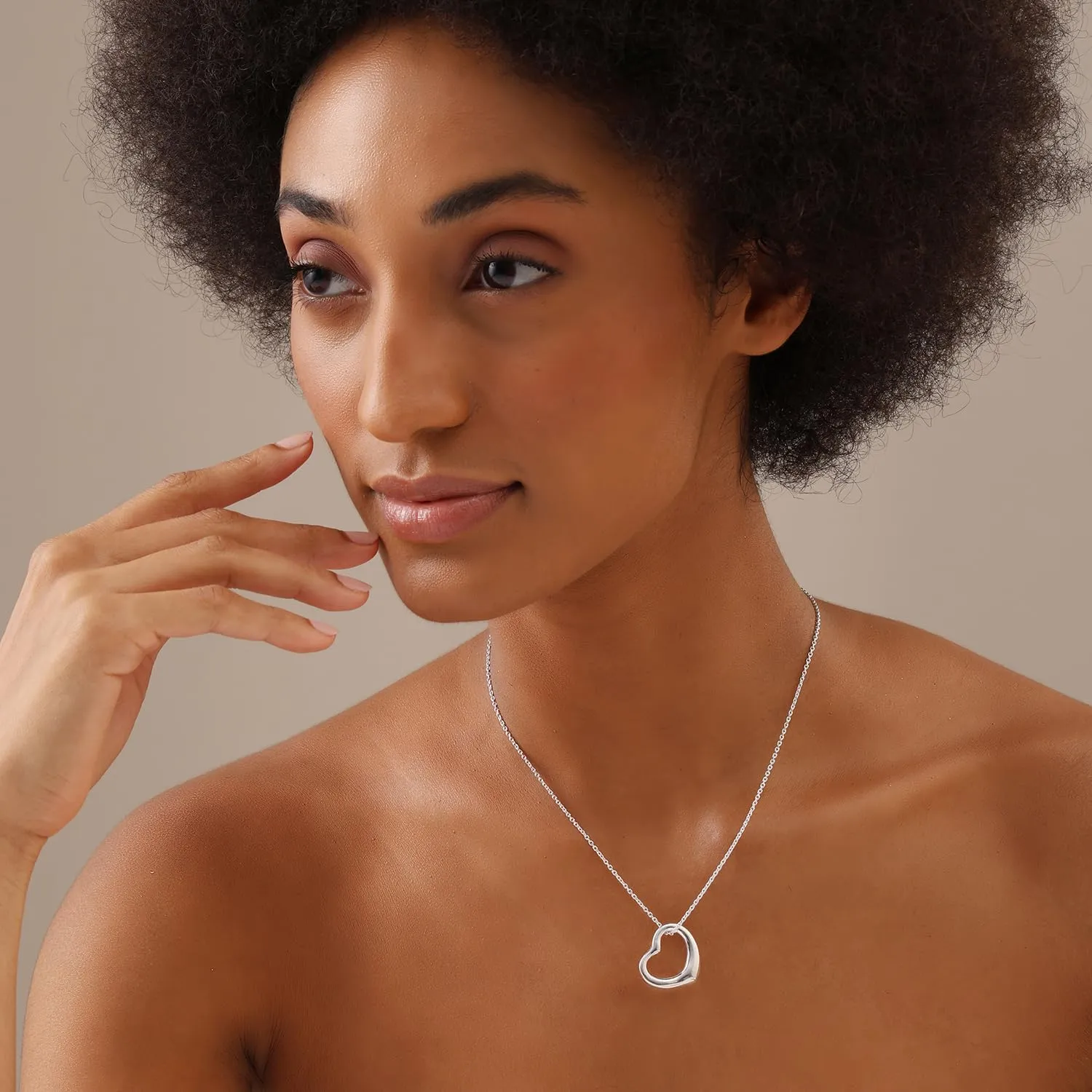 LeCalla 925 Sterling Silver Necklace Jewelry Lightweight Pendant with 18 inches Chain Necklace for Women Teen