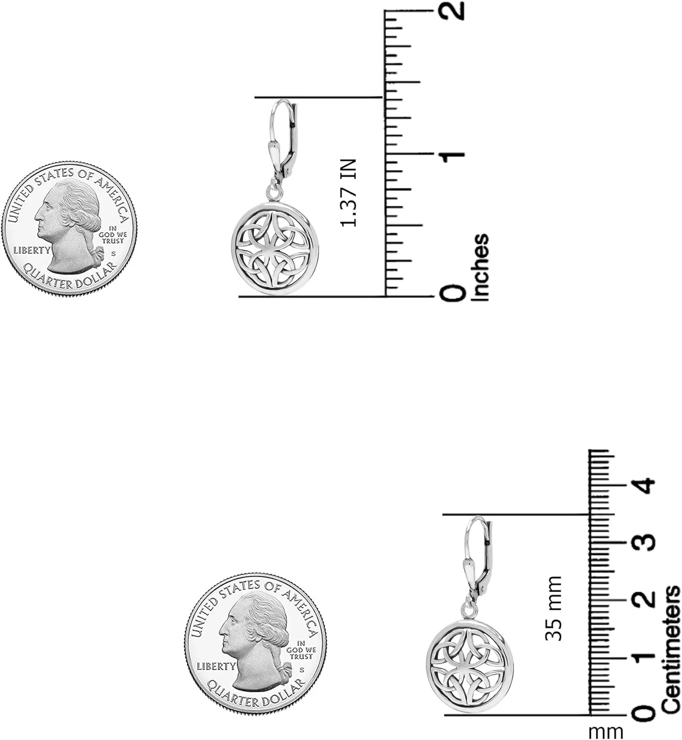LeCalla Women's Drop & Dangle Earrings | 925 Sterling Silver Leverback Earrings | Lightweight Teardrop Lever Back Drop Dangle Earring for Women