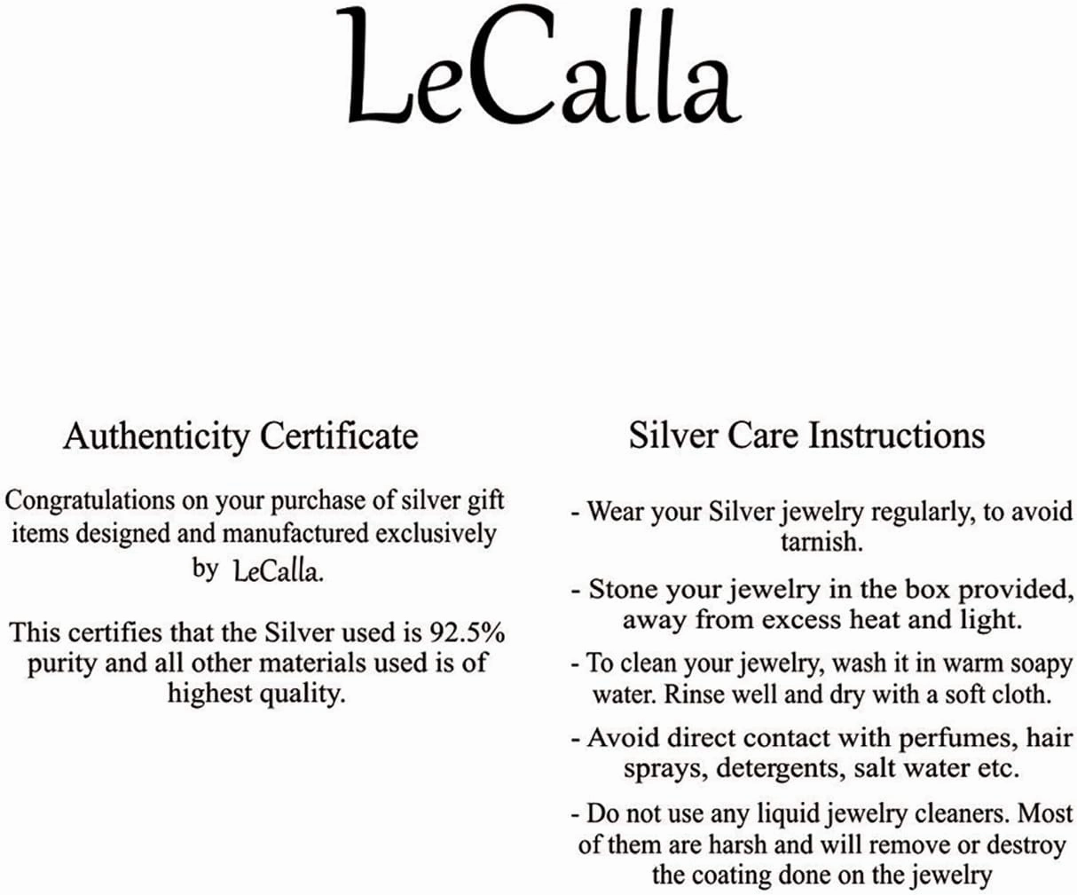 LeCalla 925 Sterling Silver Omega Back Earrings for Women | Pierced Stud Earrings Gift for Her, Wife or Girlfriend | Classic Omega Back Stud Earrings Jewelry for Daily Wear or Special Occasions