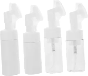 LIFKOME 4pcs Facial Cleansing Brush with Empty Bottles Manual Face Brush for Deep Pore Cleansing Chic and Design for Skin Care and Massage
