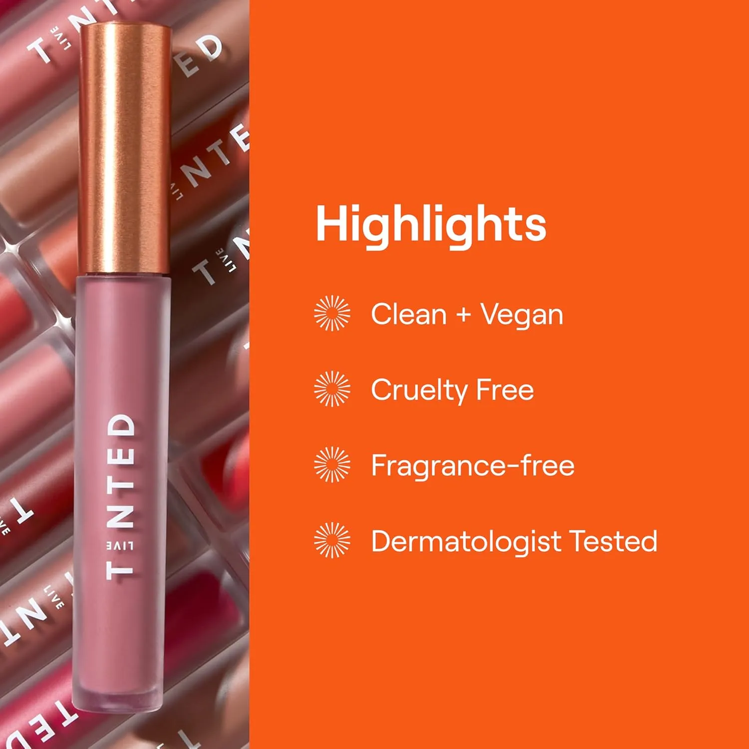 Live Tinted Huelip Liquid Lip Crème - Weightless, Long-Lasting Liquid Lip with Hyaluronic Acid and Jojoba Oil For a Soft, Comfortable, Moisturized Finish - 0.09 fl oz - Mauve