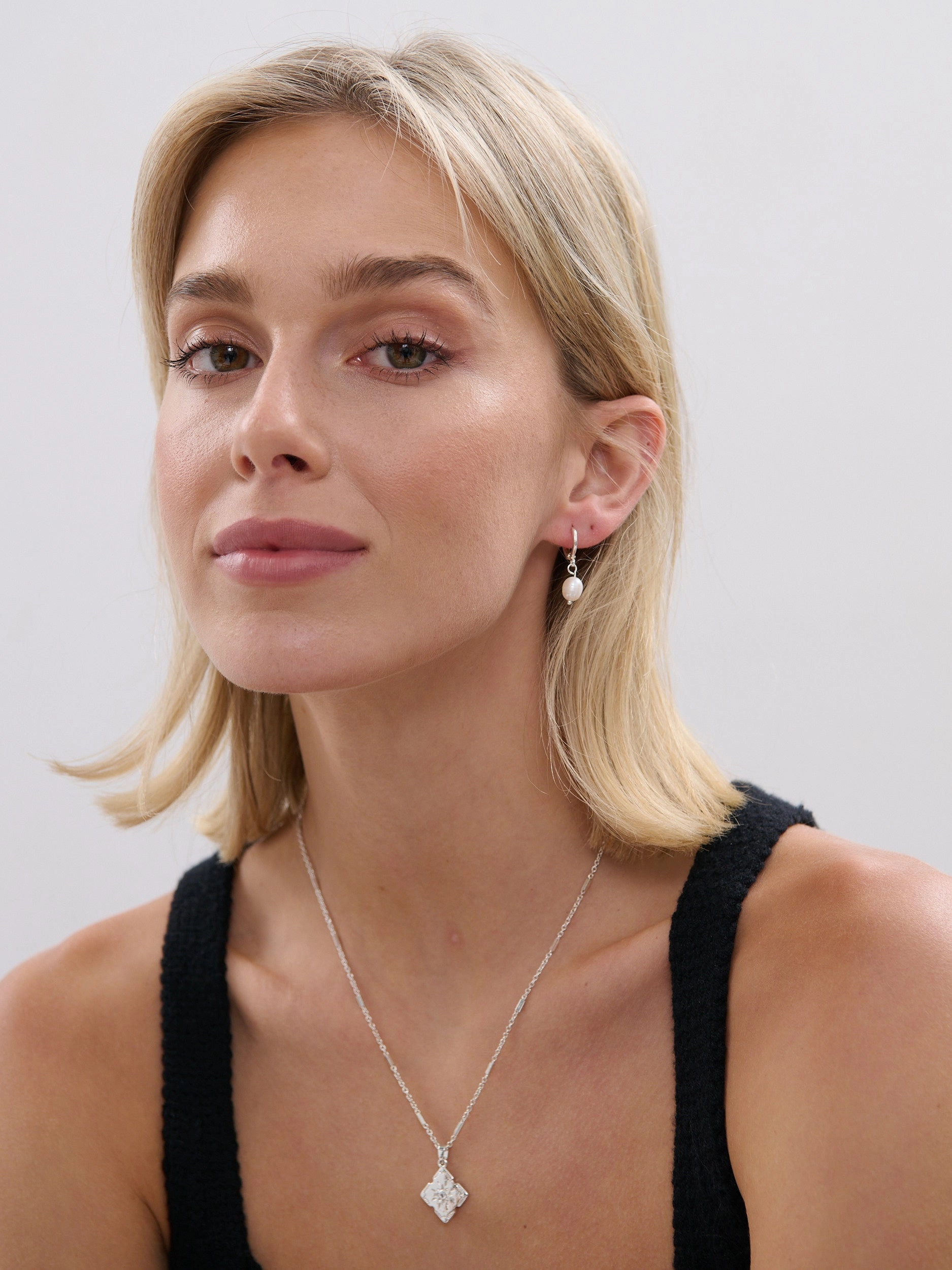 Lori Silver Plated Charm Necklace