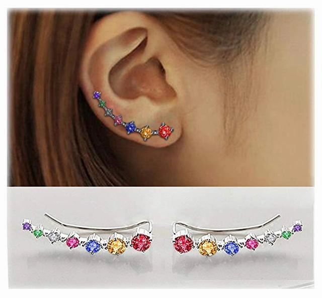 Lustre | Shiny Silver Earrings