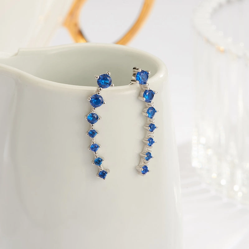 Lustre | Shiny Silver Earrings