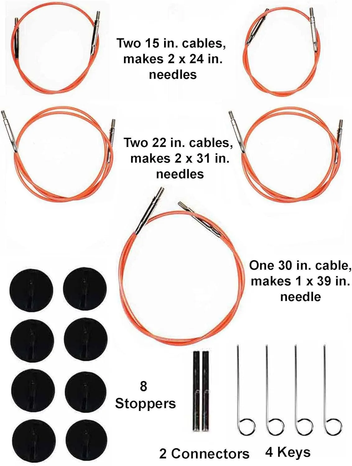 Lykke Blush 5-Inch (13cm) Interchangeable Circular Knitting Needle Set Birchwood US 4, 5, 6, 7, 8, 9, 10, 10.5, 11, 13, 15 & 17 with Magenta Basketweave Case with Project Bag