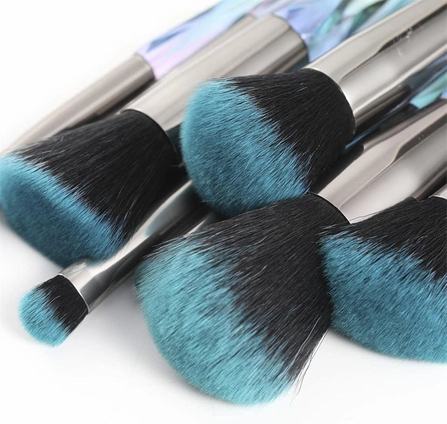 Makeup Brush 10 Pieces Professional Makeup Brush Set Cosmetics Blush Foundation Brush Eye Shadow Lip Brow Makeup Brush Set(A,Suit)