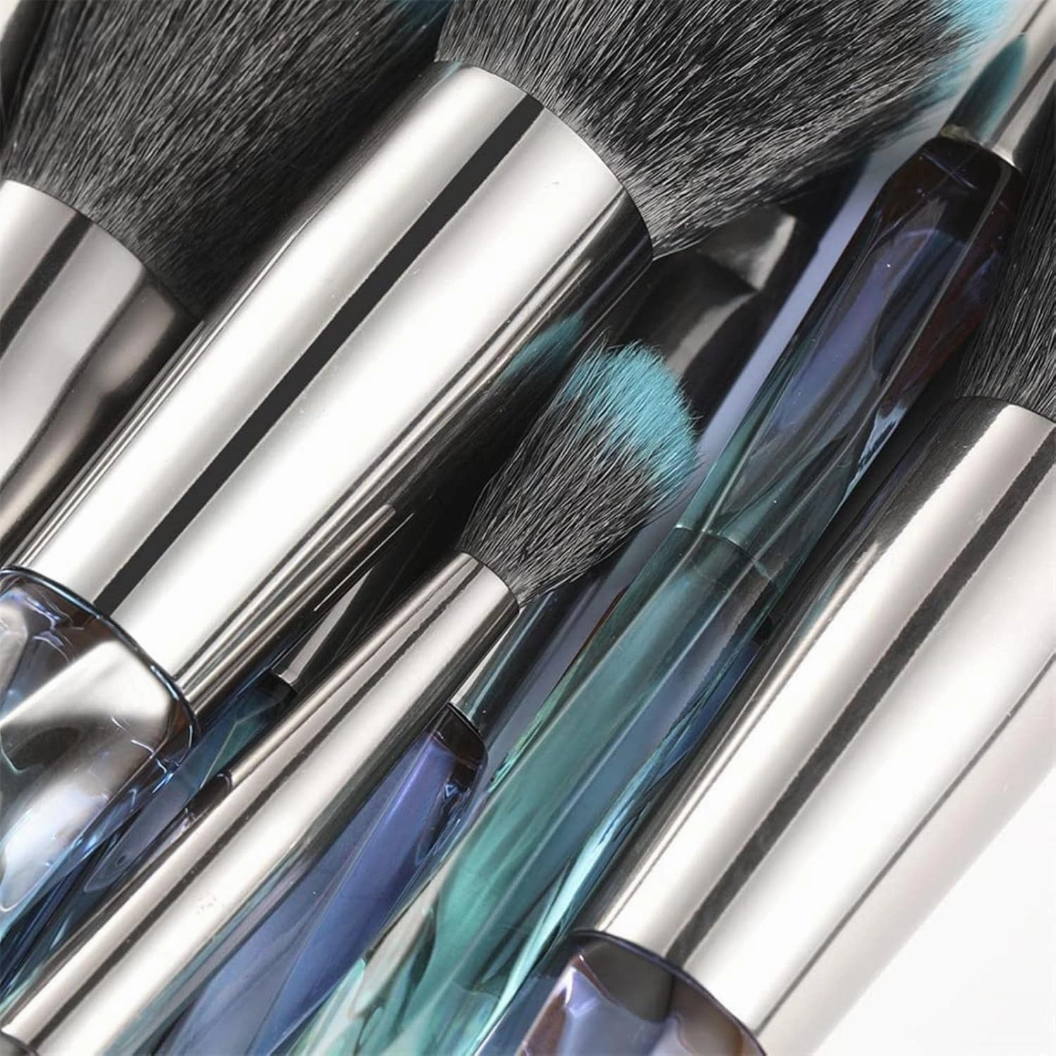 Makeup Brush 10 Pieces Professional Makeup Brush Set Cosmetics Blush Foundation Brush Eye Shadow Lip Brow Makeup Brush Set(A,Suit)