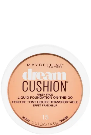 Maybelline New York Dream Cushion Fresh Face Liquid Foundation, Ivory, 0.51 Ounce