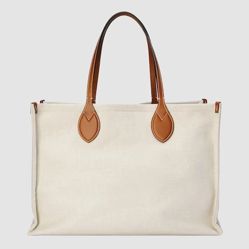 Medium tote bag with Gucci print