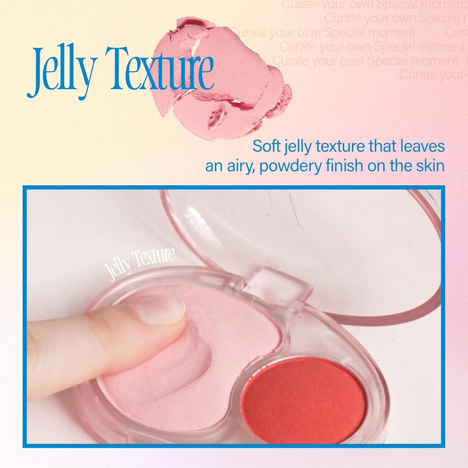 Mellow Dual Blush | PK02 Fall In Highkey | Dual Color, Jelly Texture, 12 Colors, Longwear, Long-lasting | 7.2g
