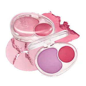 Mellow Dual Blush | PK02 Fall In Highkey | Dual Color, Jelly Texture, 12 Colors, Longwear, Long-lasting | 7.2g