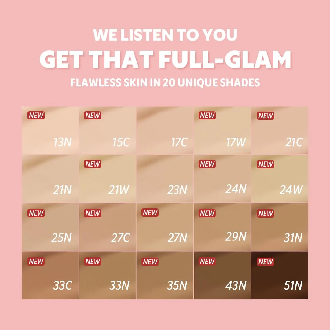 [*Mini Size*] TIRTIR All Cover Pink Cushion | Korean Cushion Foundation, (#25N Mocha, 0.15 Fl Oz)