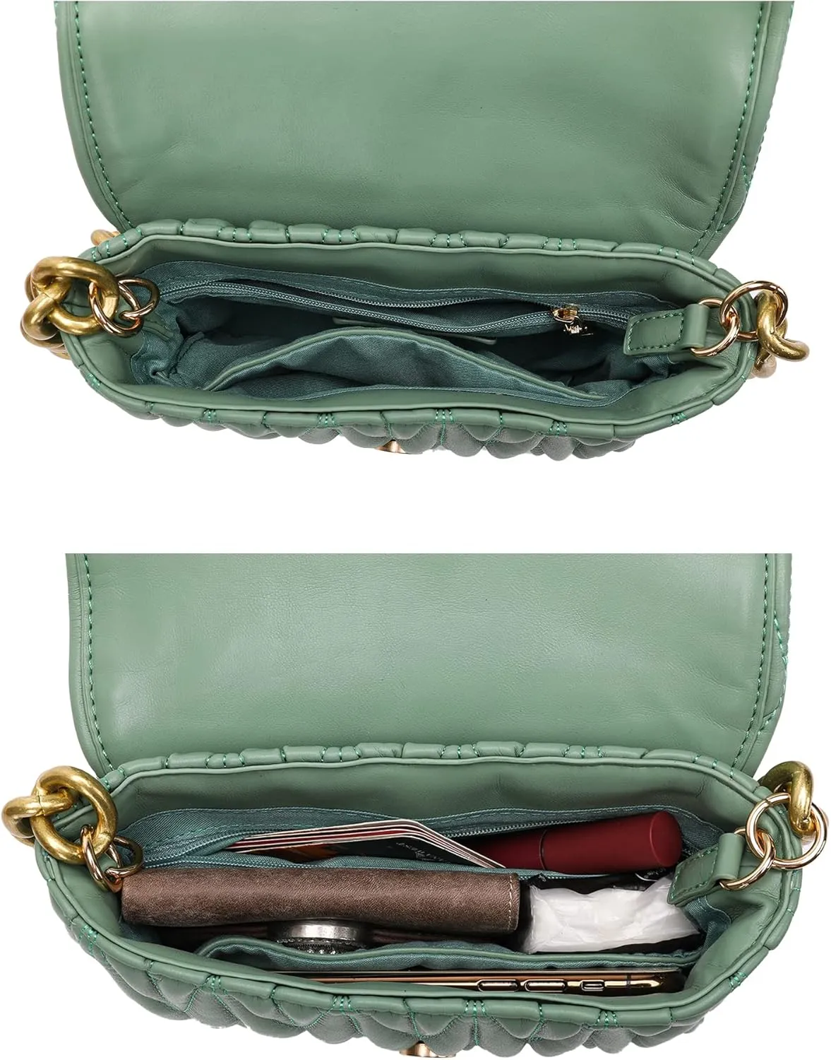 Montana West Quilted Handbags for Women Crossbody Bags Trendy Small Purses and Top Handle Handbags