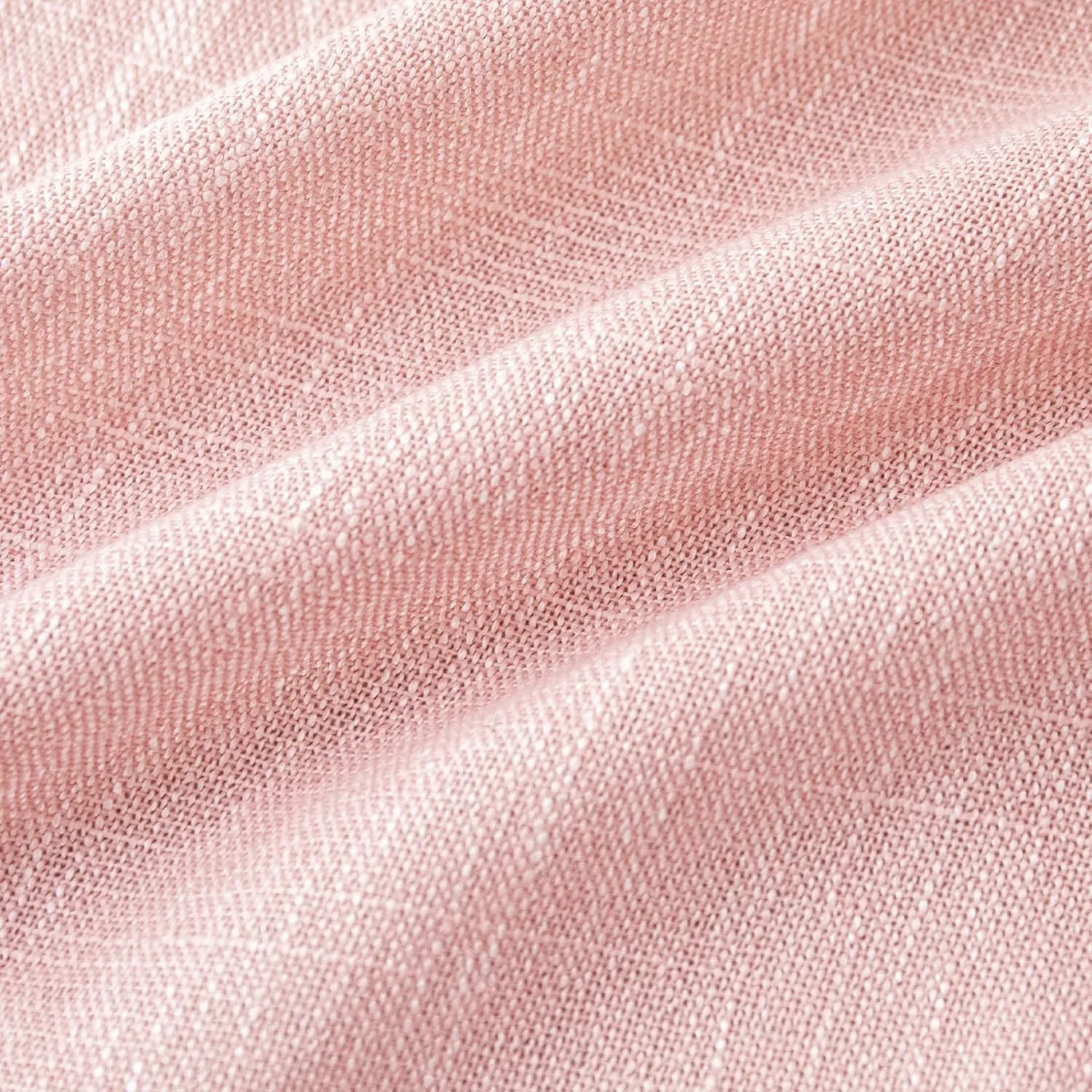 MYSKY HOME Pink Curtains 84 Inches Long, Semi Sheer Soft Nursery Curtains for Girls Bedroom Back Tab Window Drapes Light Filtering Elegant Cute Look Country Curtain, 50" x 84", Blush Pink, Pack-2