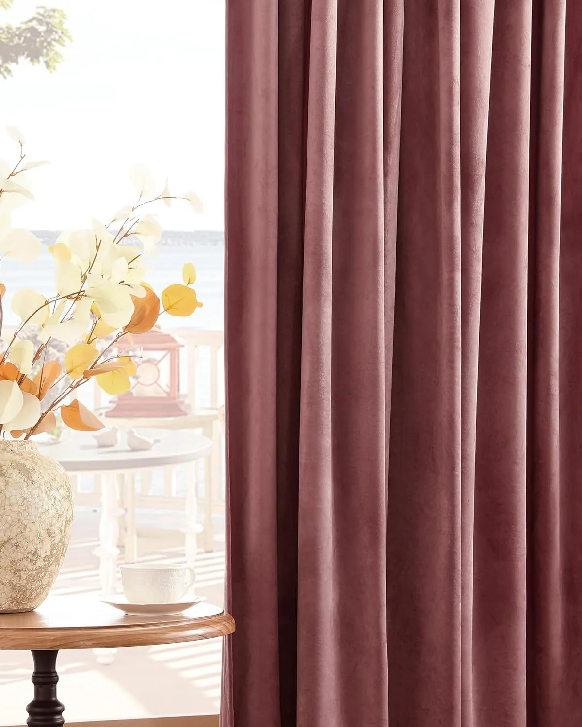 Nemia Blush Pink Velvet Curtains Thermal Insulated Blackout Curtain for Bedroom Window Living Room Darkening Luxury Vintage 84 Inches Long Heavy Drapes Panels Rod Pocket Set of 2
