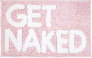 New Mungo Get Naked Bath Mat Pink - Blush Bathroom Rugs - Bath Mat - 31" x 20"