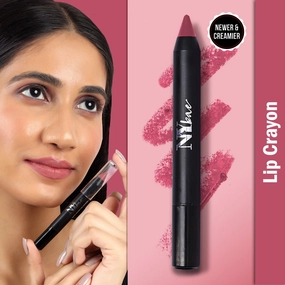 NY Bae Mets Matte Lip Crayon - Majestic Mauve 41 (2.8 g) | Creamy Matte Finish | Lasts Up to 5  Hours | Moisturizing | SPF Protection