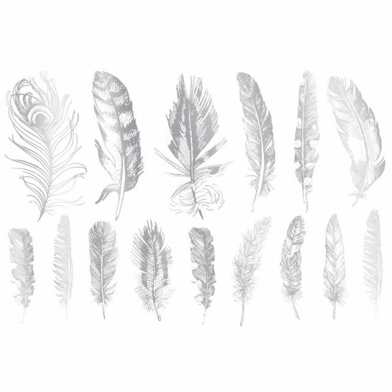 Overglaze Decal Feathers