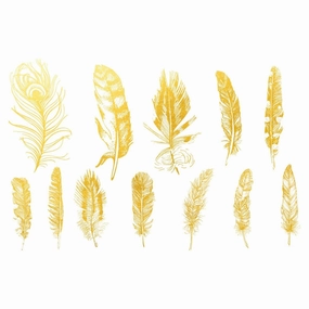 Overglaze Decal Feathers
