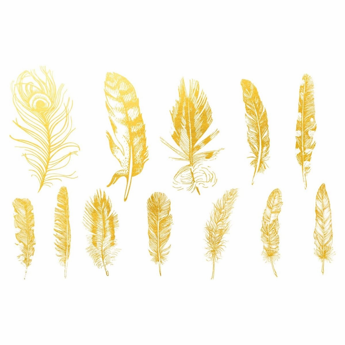 Overglaze Decal Feathers