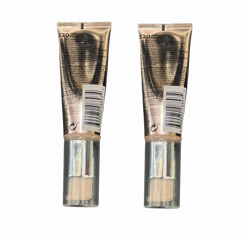 Pack of 2 Revlon Photoready Candid Glow Moisture Glow Anti-Pollution Foundation, Tawny 320