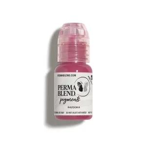 Perma Blend - Bazooka - Bright Pink Tattoo Ink for Permanent Makeup - Lip Blush Microblading Ink to Enhance Color - Lip Blushing & Tattoo Supplies - Vegan (0.5 oz)