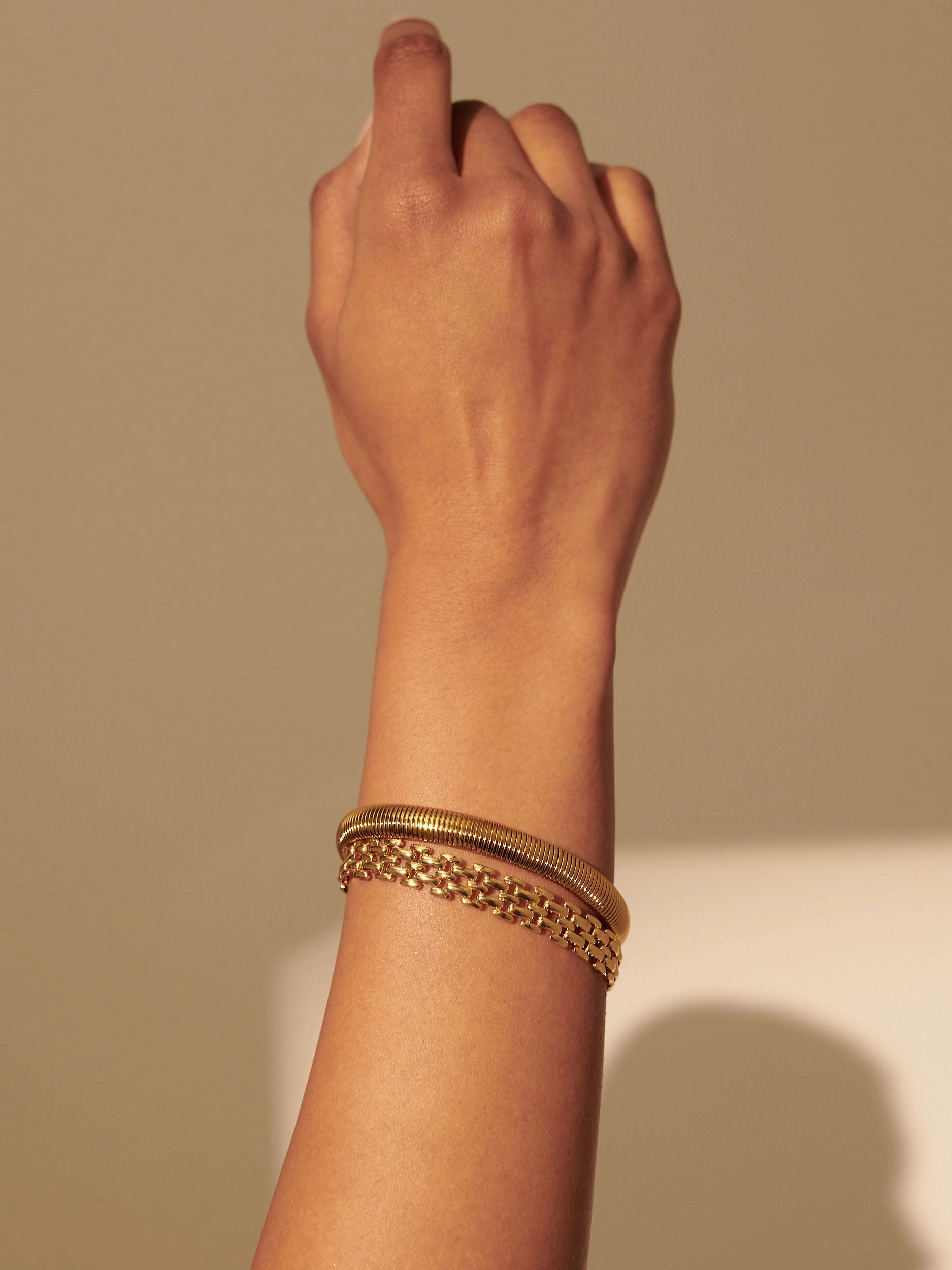 Popcorn Chain 18K Gold Bracelet